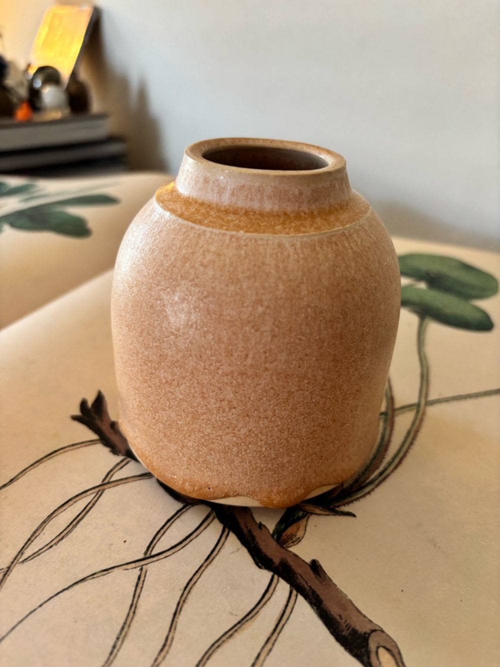 Grandmont Street Handmade Ceramic Vase - Terracota/Cream Color